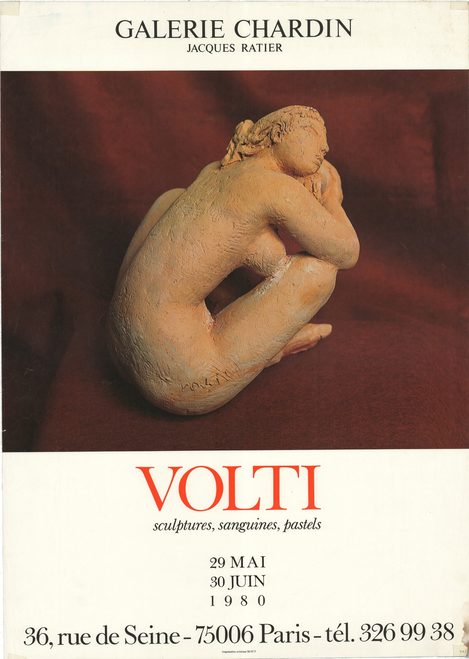 Volti: Volti by Volti, 1980 Unsigned Offset Lithograph. Paper size is 27.5 x 19.75 inches, with an image size of 15.75 x 19.75 inches. The Offset Lithograph is from an unknown edition size. and is not