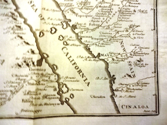1721 Kino California Map Volume Philosophical Transactions - 3
