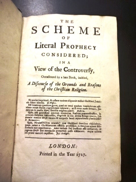 1727 The Scheme of Literal Prophecy (1 of 4)
