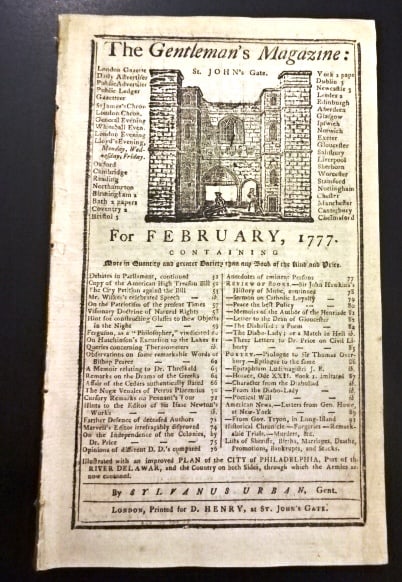 1777 Magazine Revolutionary War America (1 of 4)