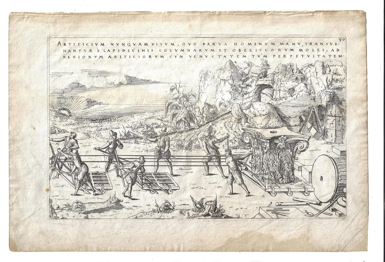 1578 Engraving Theatrum Instramentorum Machinarum (1 of 1)