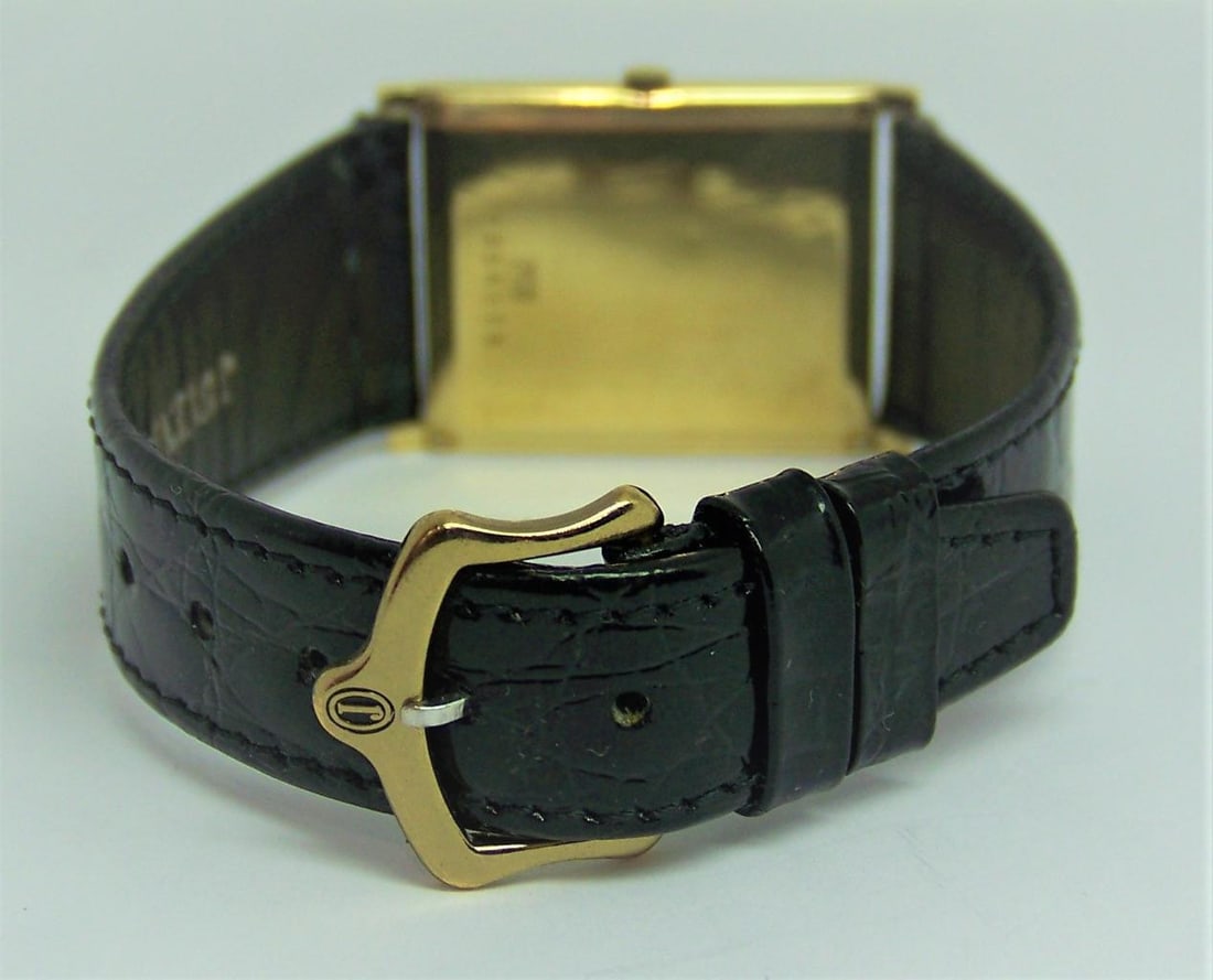 Mens Solid 18K Yellow Gold JUVENIA Ultra Thin Watch in Excellent Condition - 5