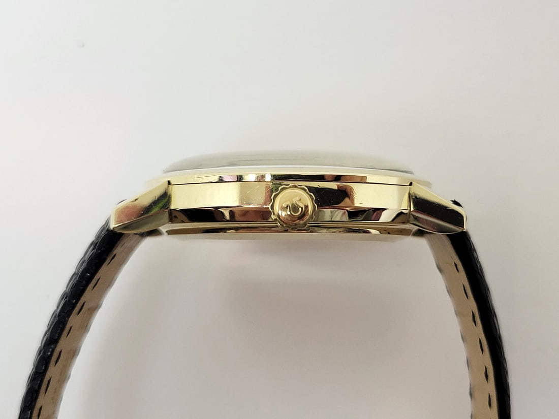 Vintage 14K OMEGA SEAMASTER DEVILLE Automatic Day Date Watch Cal1020 C6865 EXLNT - 5