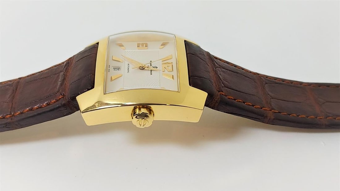 Solid 18k Mens BAUME & MERCIER Geneve Automatic Watch 65395* EXLNT Condition - 2