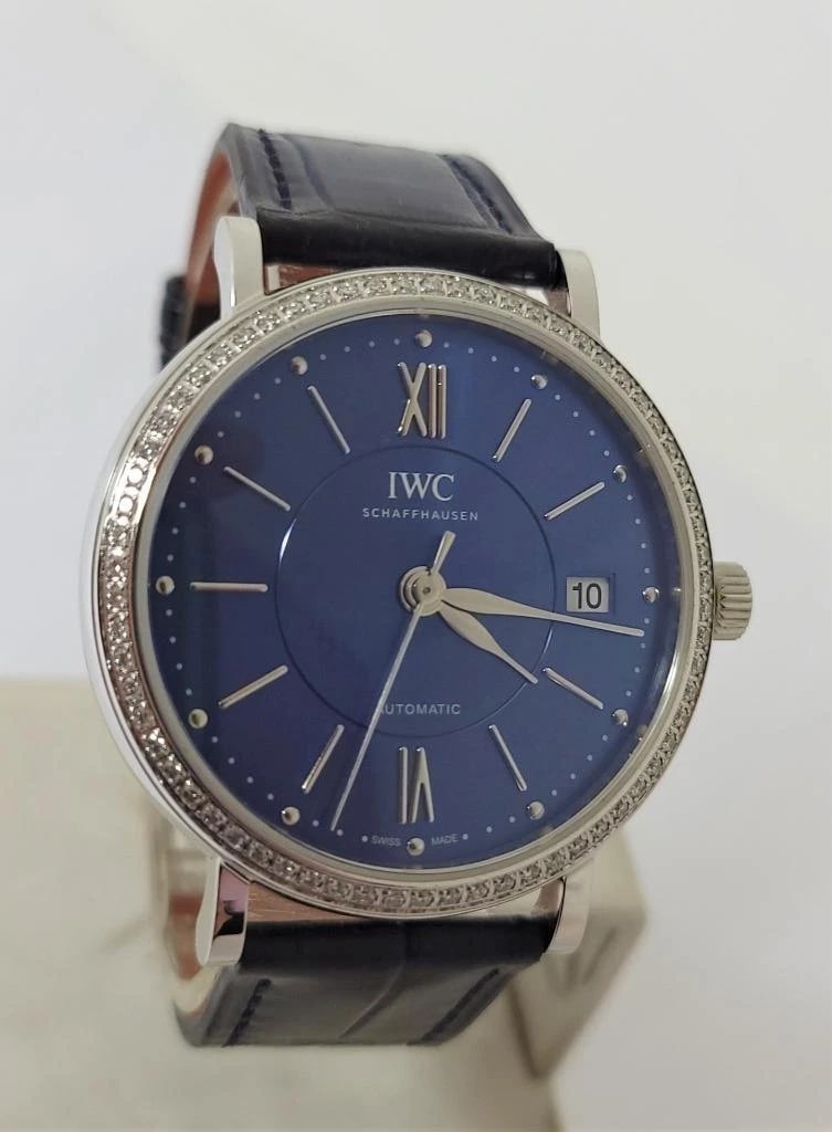 New Unisex IWC SHAFFHAUSEN PORTOFINO Automatic Watch Ref IW458111 With Diamonds (1 of 6)