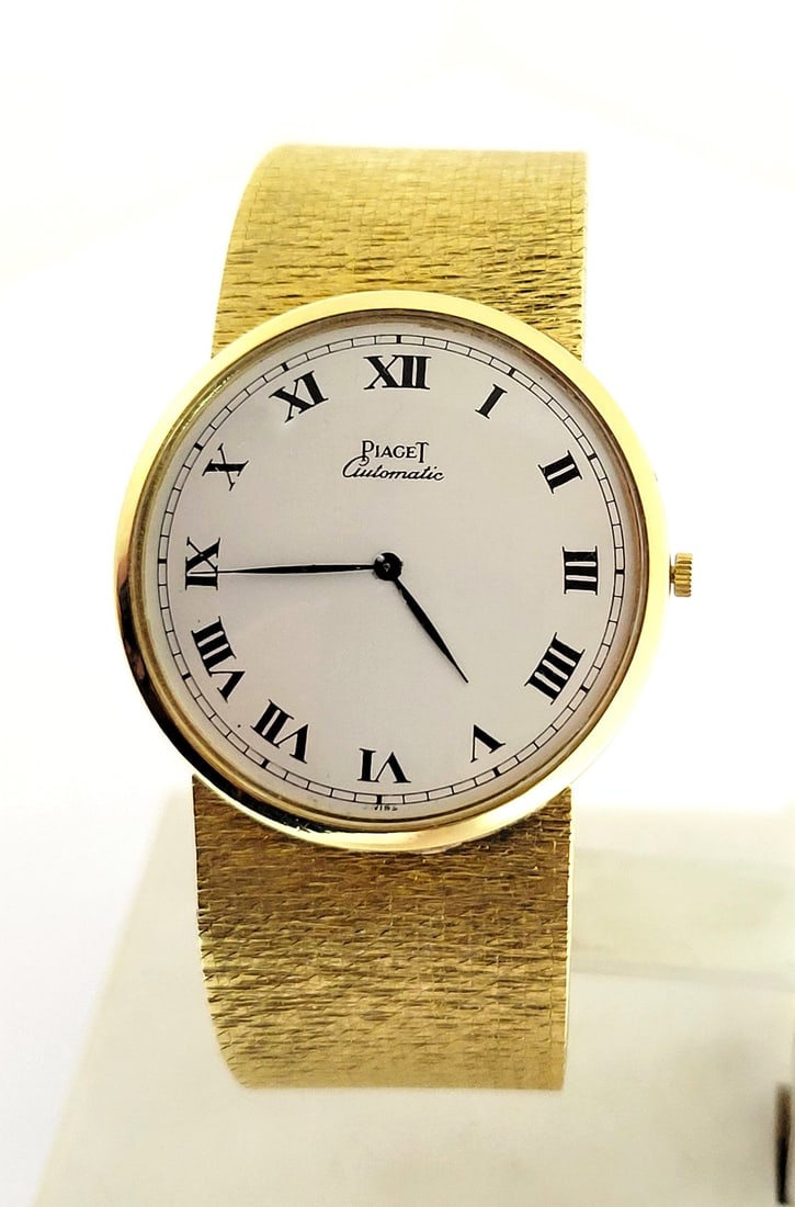 Mens Solid 18k Yellow Gold PIAGET Automatic Watch Ref 12212 Cal 12PI* EXLNT - 2