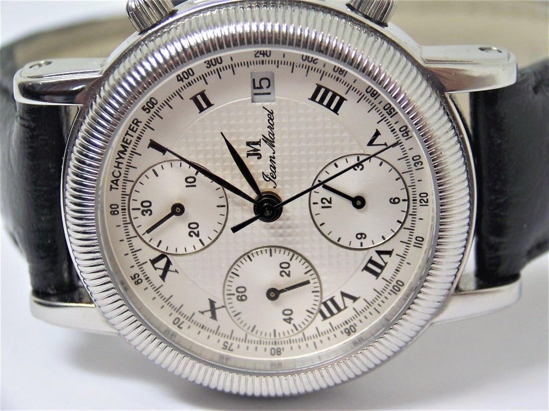 Mens S/Steel JEAN MARCEL Chronograph Automatic watch 160.134 in MINT Condition - 3