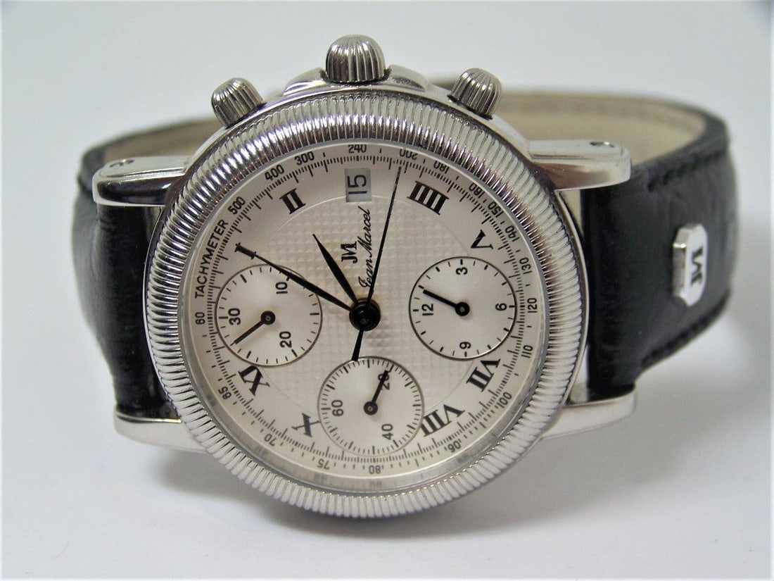 Mens S/Steel JEAN MARCEL Chronograph Automatic watch 160.134 in MINT Condition - 6