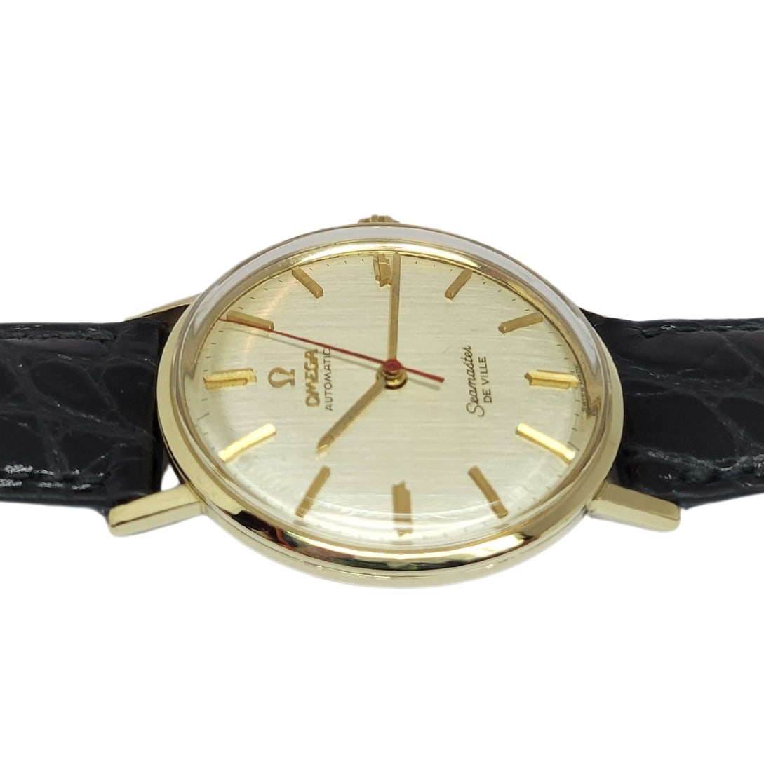 Vintage Men's 14k OMEGA SEAMASTER Automatic Watch Cal.550 LL6590-1 EXLNT SERVICED - 7