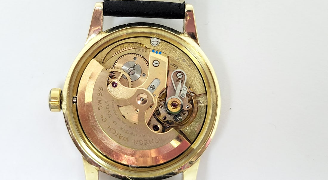 Vintage Solid 14k Gold OMEGA GX6546 Automatic Watch Cal 500 c.1958* EXLNT - 11