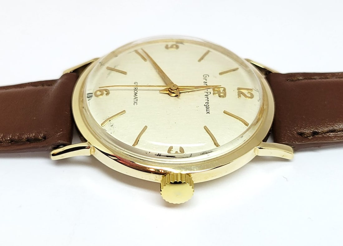 Vintage 14k GIRARD PERREGAUX Mens Automatic Watch 1960s* B1998* EXLNT - 7