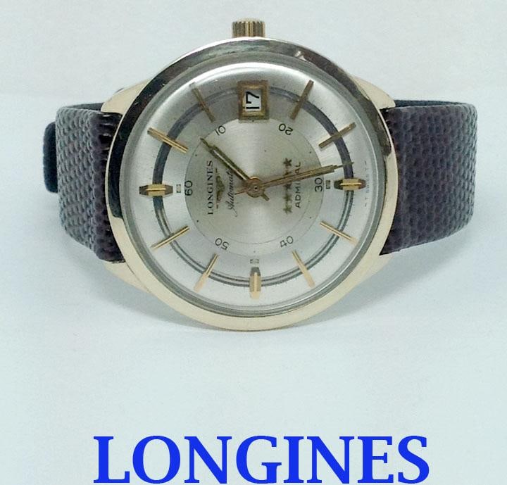 10k GF LONGINES ADMIRAL 5 STAR Automatic Watch 1960's Cal 501* EXLNT SERVICED (1 of 9)