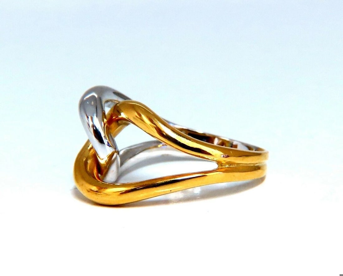 3D Knot Mod Trend Ring 18kt Gold 10947 *v - 8