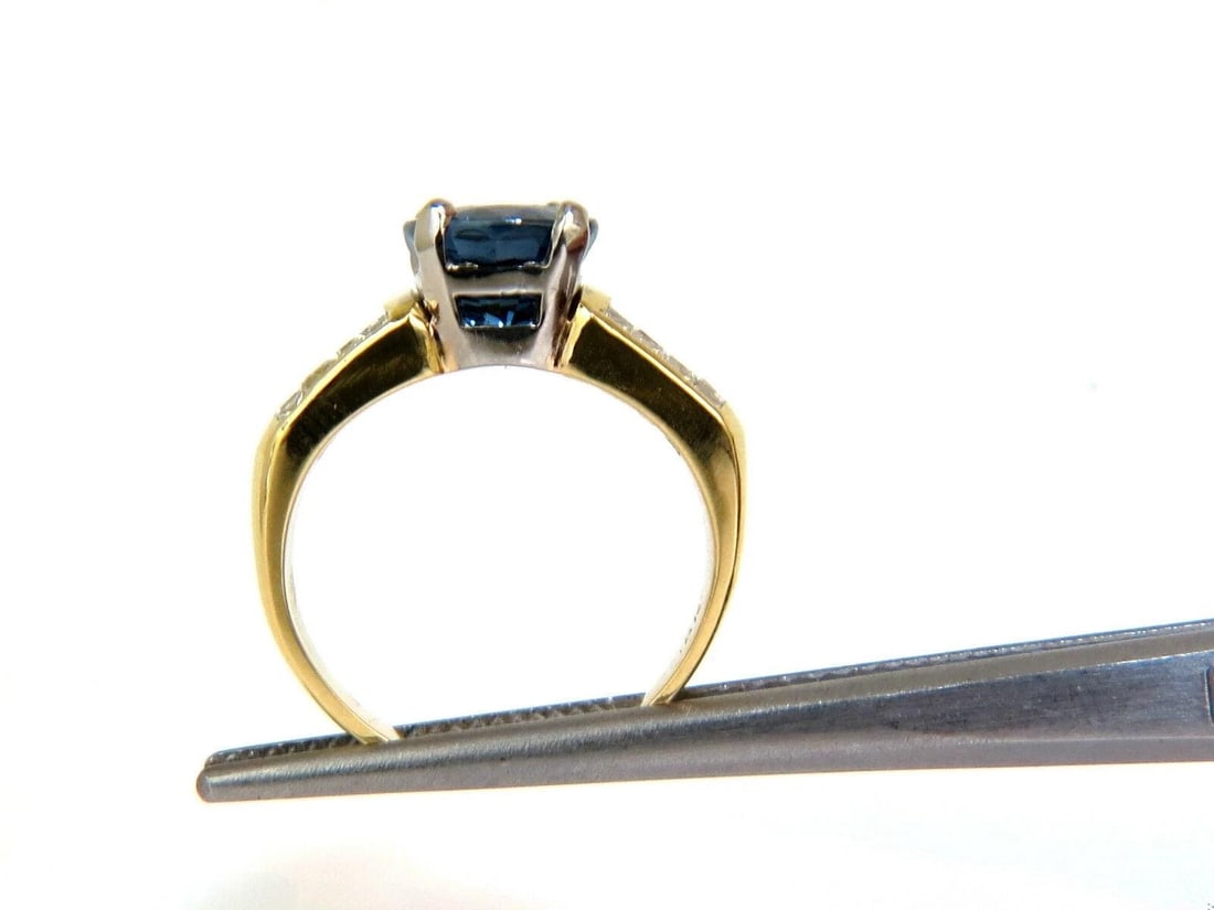 GIA Certified 4.93CT Natural Top Gem Sapphire Diamond Ring Classic Set 11094 *v - 11