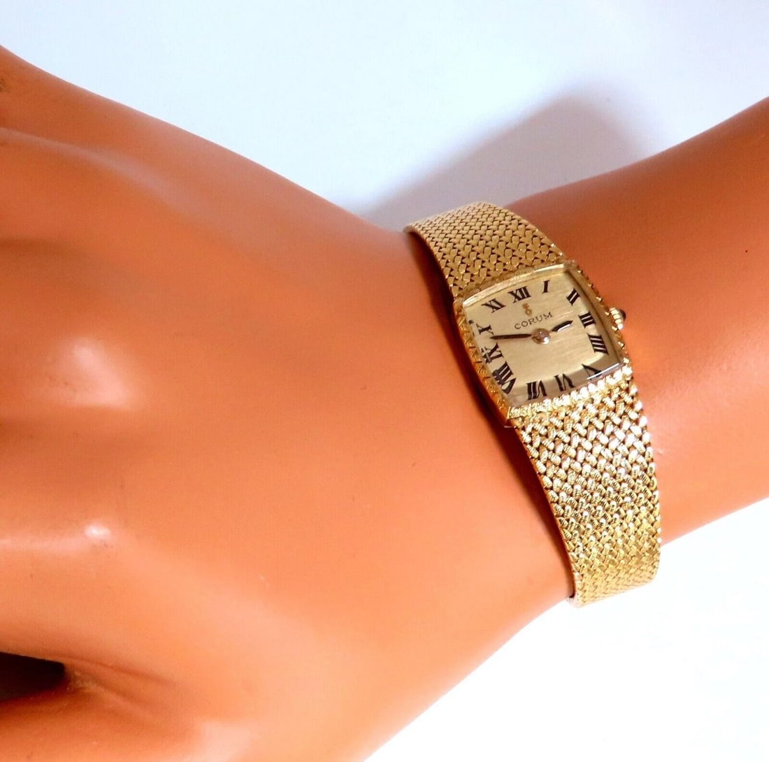 Corum Vintage Gold Watch 18kt 6.5 inch** - 7