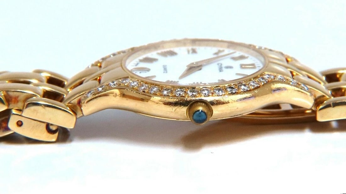 Cyma ladies gold diamond watch 14 karat** - 5