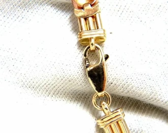 Floating Bearing Link Necklace unisex 14kt 12854** - 2