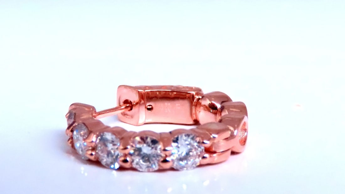 Natural Diamonds Quarter Sized 1.98ct 14kt Rose Gold 12377** - 4