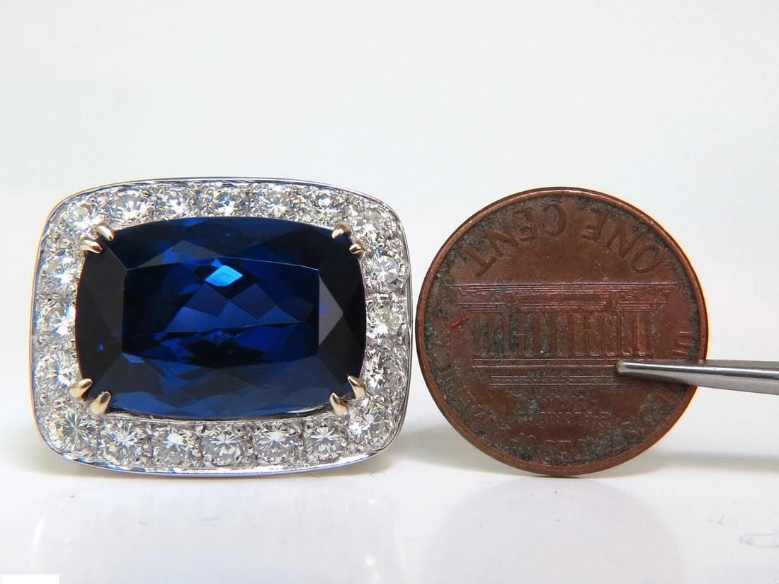 20.45ct GIA Certified Magnificent Natural Tanzanite Ring 18kt Gold 10038 *v - 12