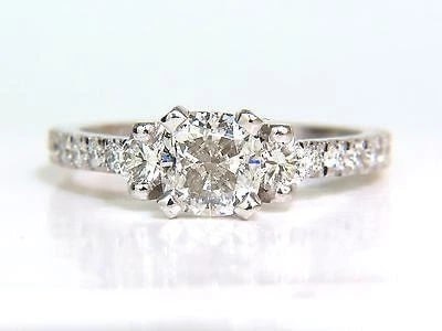 GIA Certified 1.01ct natural diamond ring platinum 10014** - 2