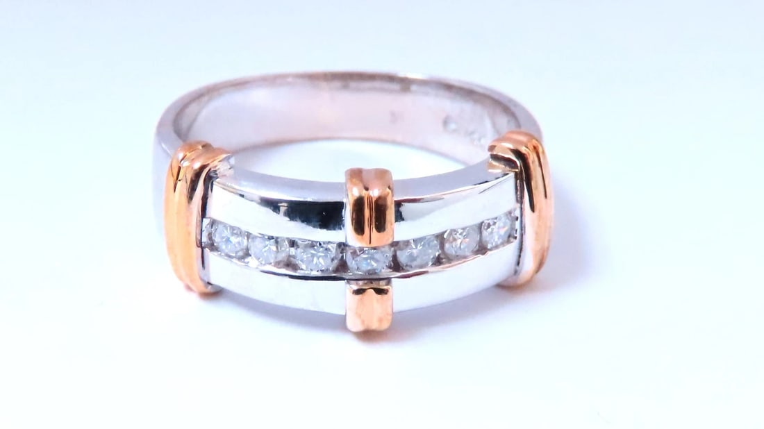 .40ct Natural Diamonds TriBar Shoulder Band 14kt 12638 *v - 3