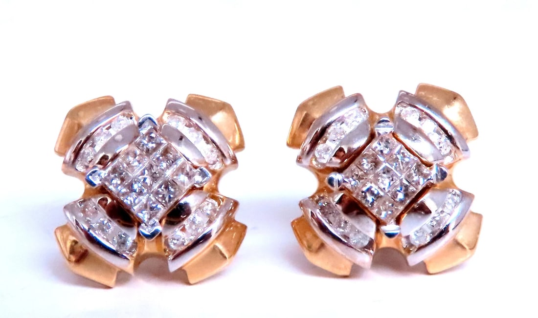 0.90ct Natural Diamonds Jacket And Stud Earrings 14kt Gold 12618**: Title: 0.90ct Natural Diamonds Jacket And Stud Earrings 14kt Gold 12618** Description: 0.90ct Natural Diamonds Jacket And Stud Earrings 14kt Gold 12618 $1,200.00 PRODUCT DESCRIPTION 0.90ct natural