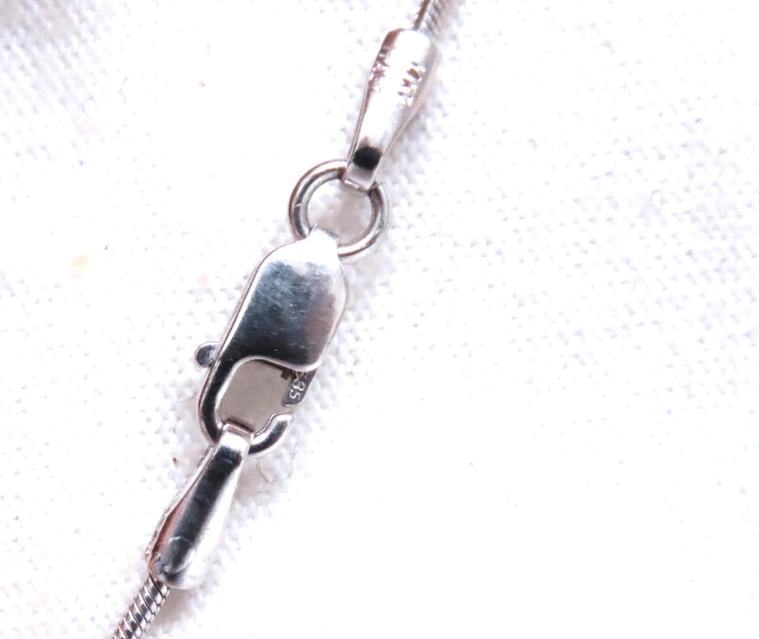 Three Drop Natural Diamonds Pendant Necklace 14kt 12517** - 3