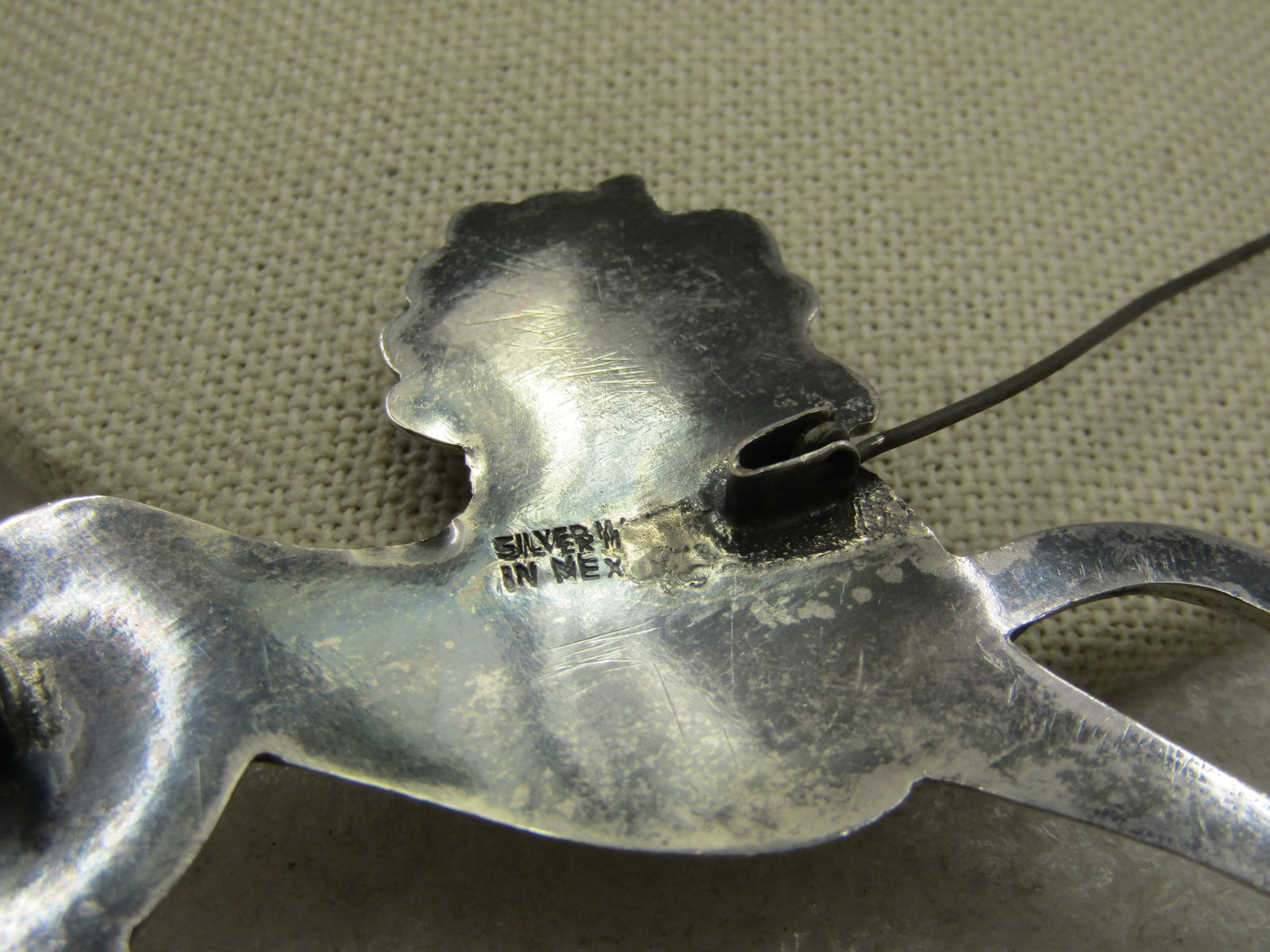 Vintage Sterling Horse Brooch, Mexico, 3.75" by 2" - 4