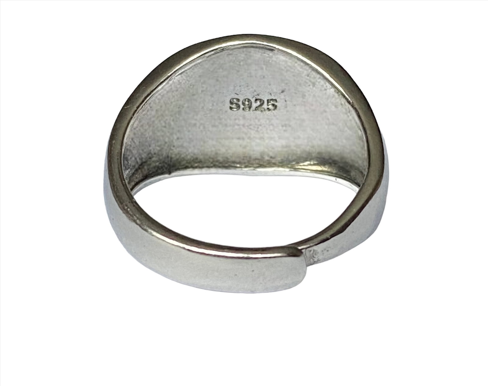 Queen Elizabeth 925 Silver Signet Ring - 5