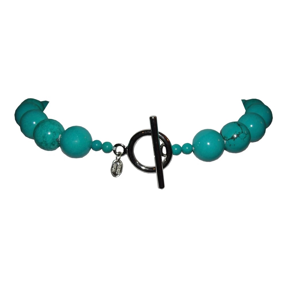 Turquoise Large Beaded Princess Necklace Alberto Juan - 5