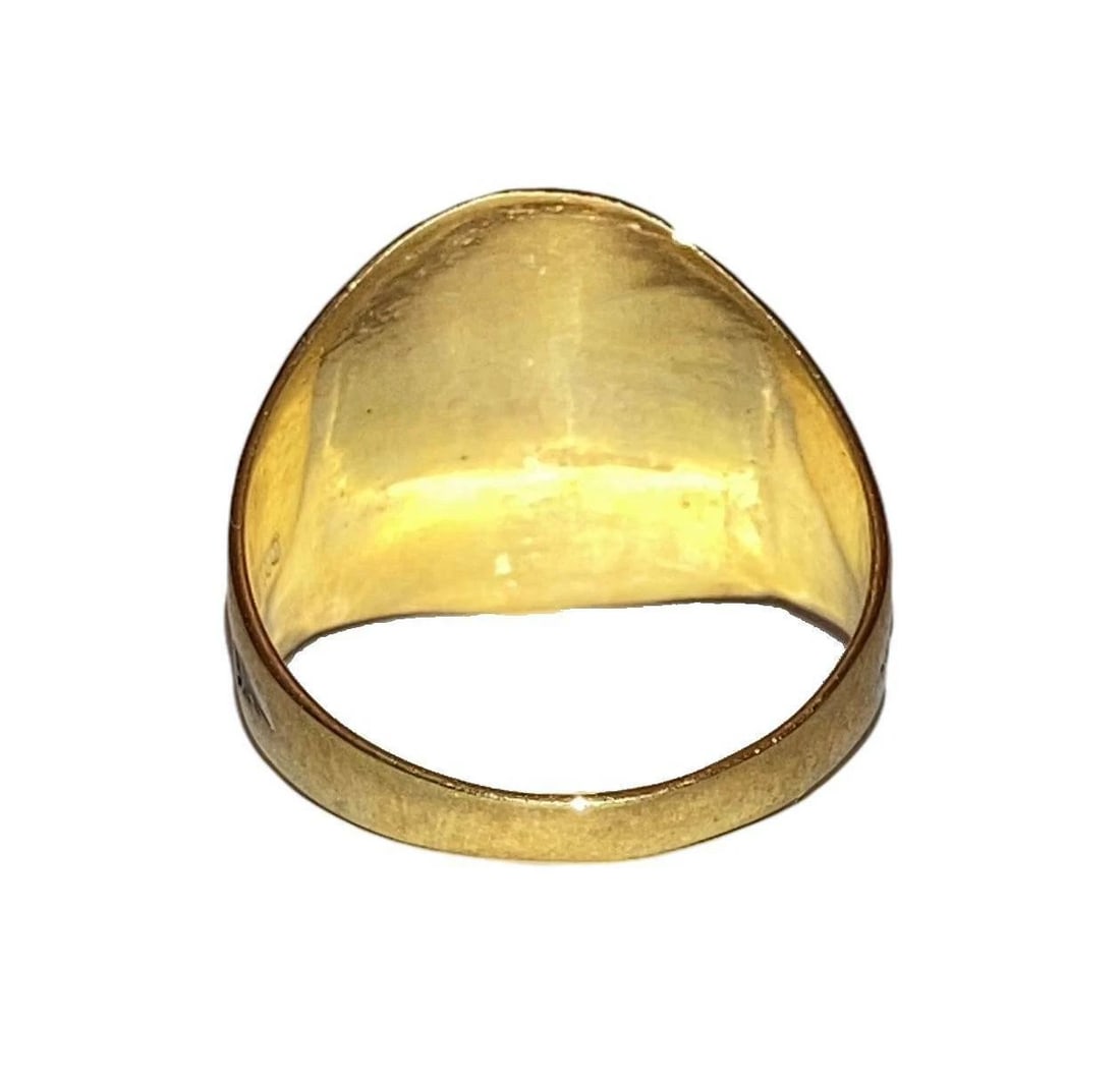 18 Gold Vermeil Sterling Tribal Inspired Thunderbird Ring Alberto Juan - 5