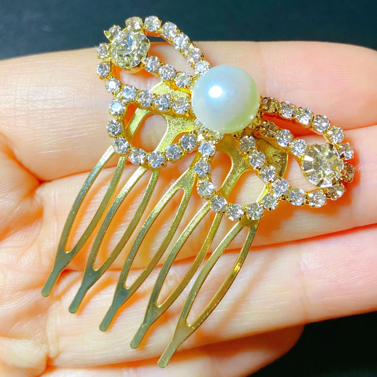 Exquisite Natural Freshwater Pearl Hairpin - 2
