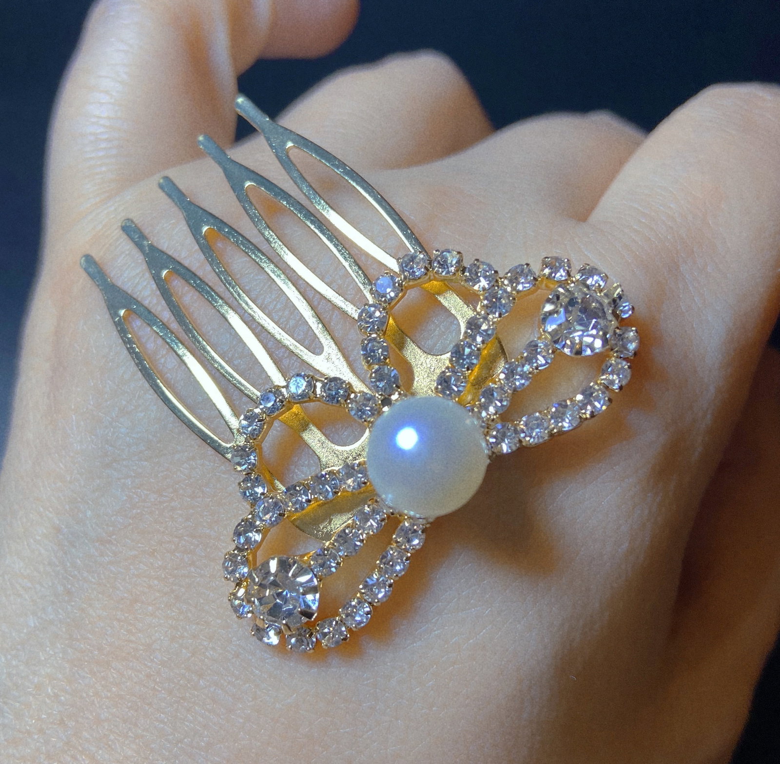 Exquisite Natural Freshwater Pearl Hairpin - 3