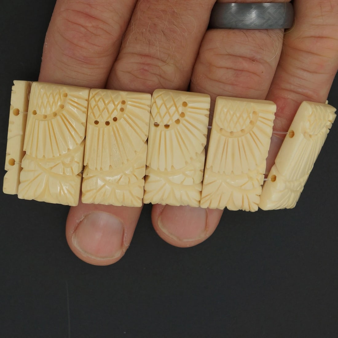 1930s Japanese Bracelet Resin/Celluloid - 5