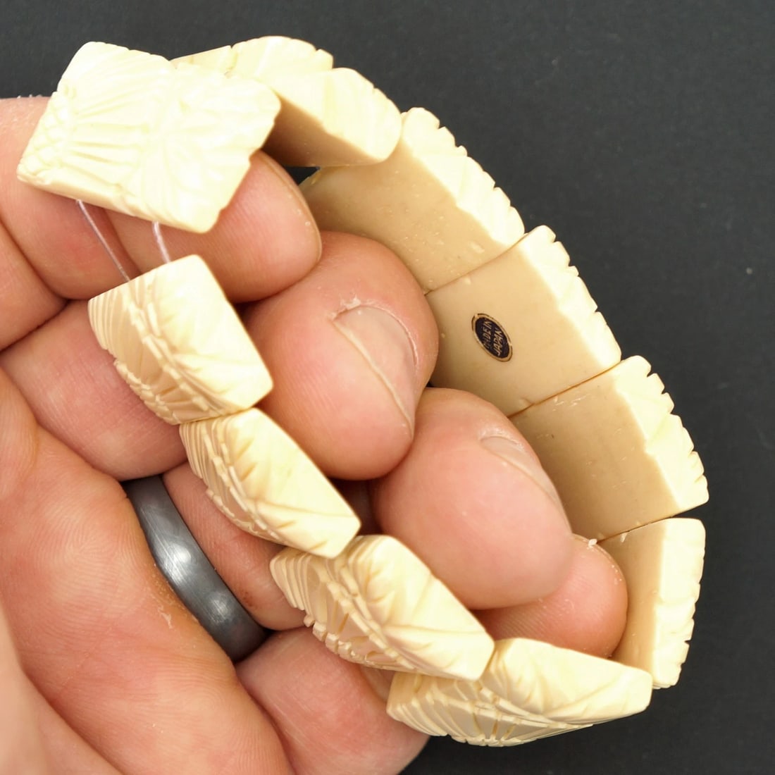 1930s Japanese Bracelet Resin/Celluloid - 6