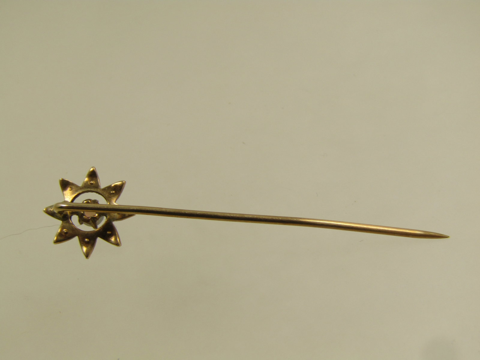 Antique 10kt Opal & Seed Pearl Stick Pin, Early 1900's - 6