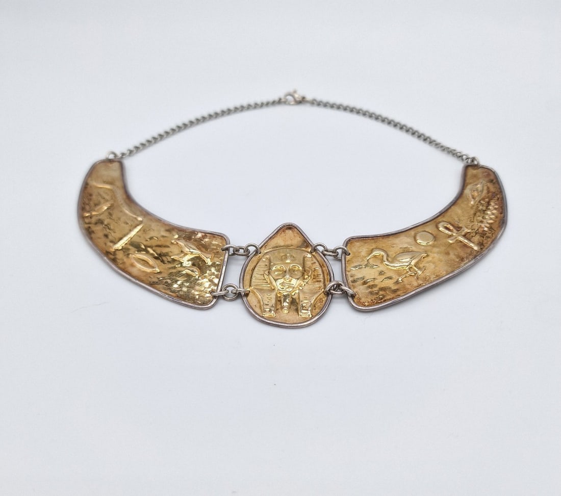 Necklace in 18 kt solid gold and 800 silver - 5