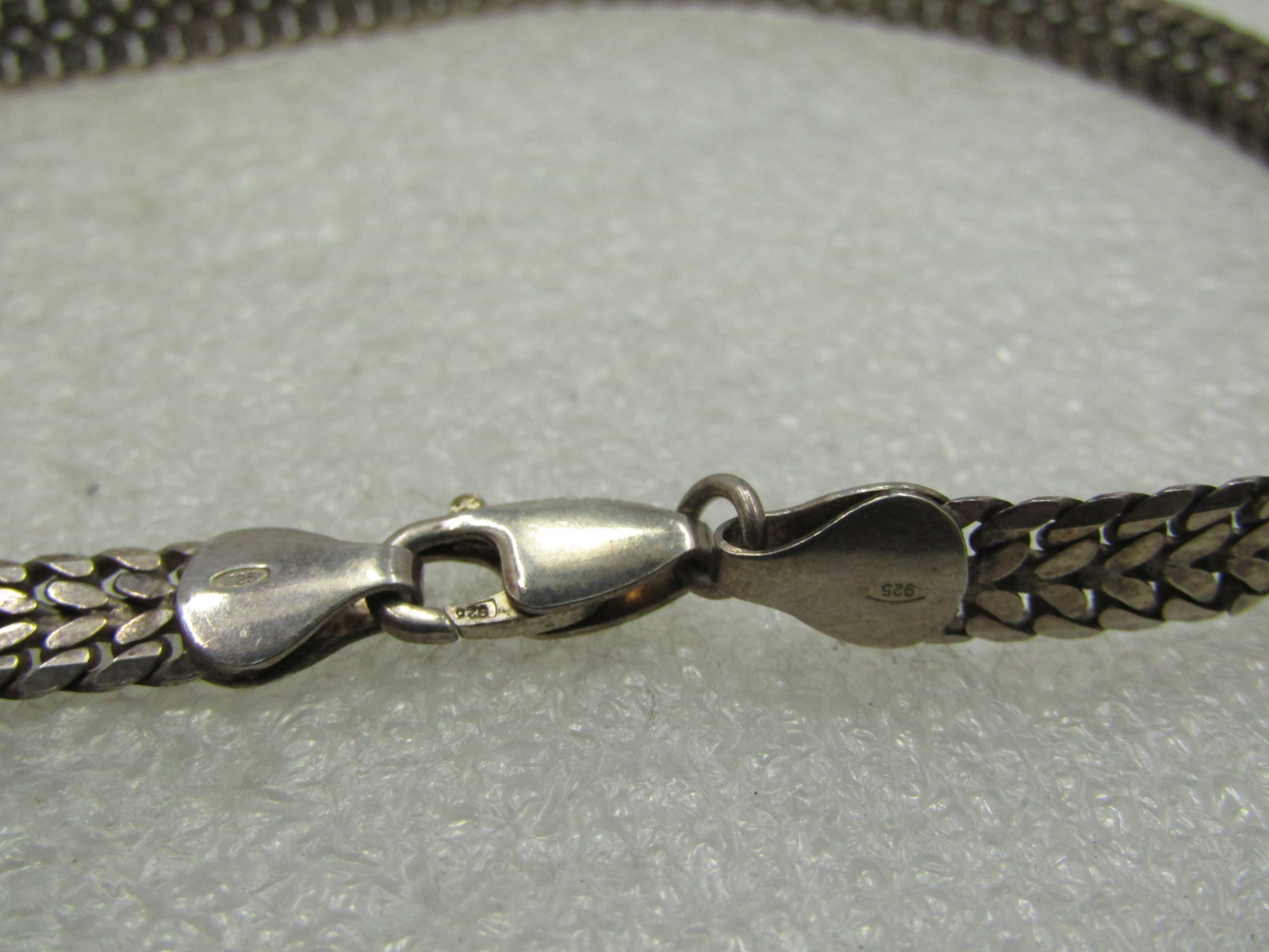 Vintage Sterling 7mm Wide Necklace, Unisex, Italy, 1980's-1990's - 6
