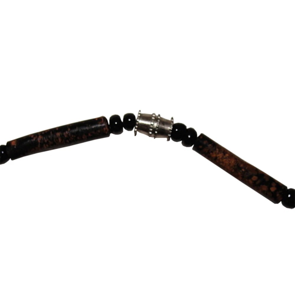 Mexican Black Coral Branch and Red Coral Chip Bead Necklace - 5