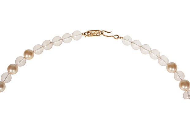 Yves Saint Laurent Lucite and Simulated Pearl Bead Necklace - 5