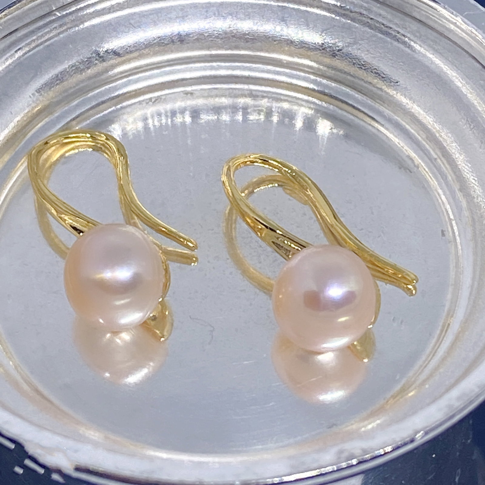 Freshwater cultured pearls high heels designed silver earrings - 4