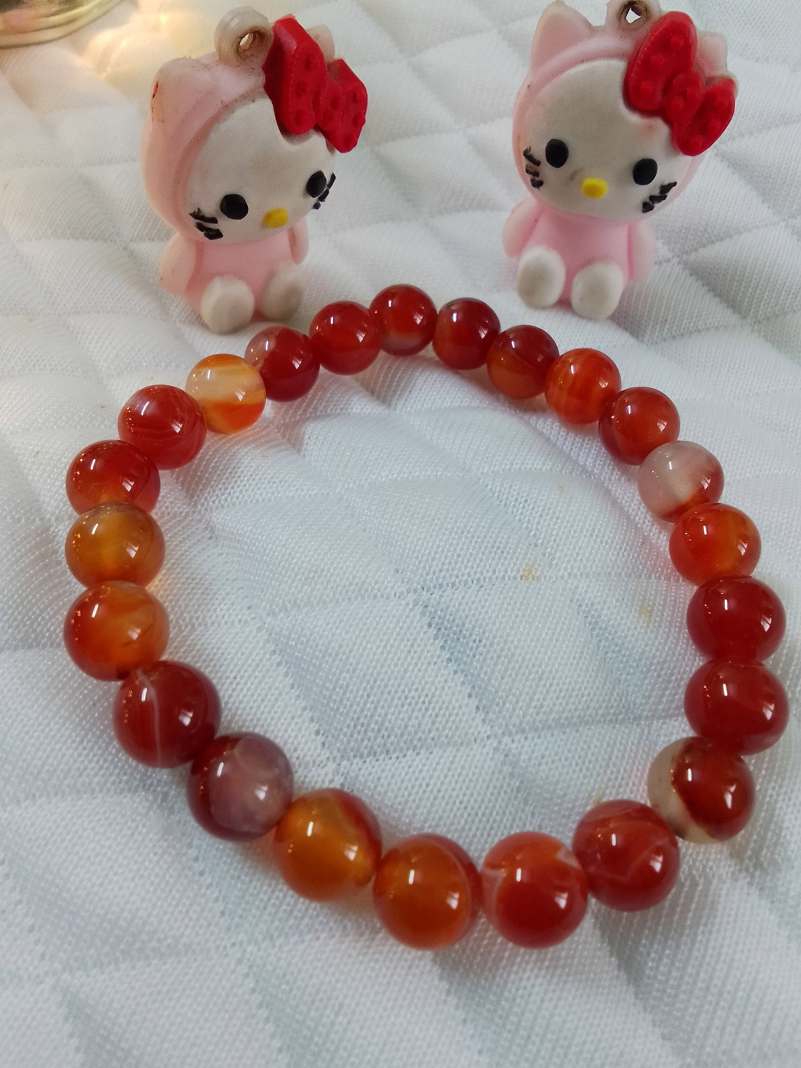 83.55 Carat Carnelian Healing Stretchable Bracelet - 2