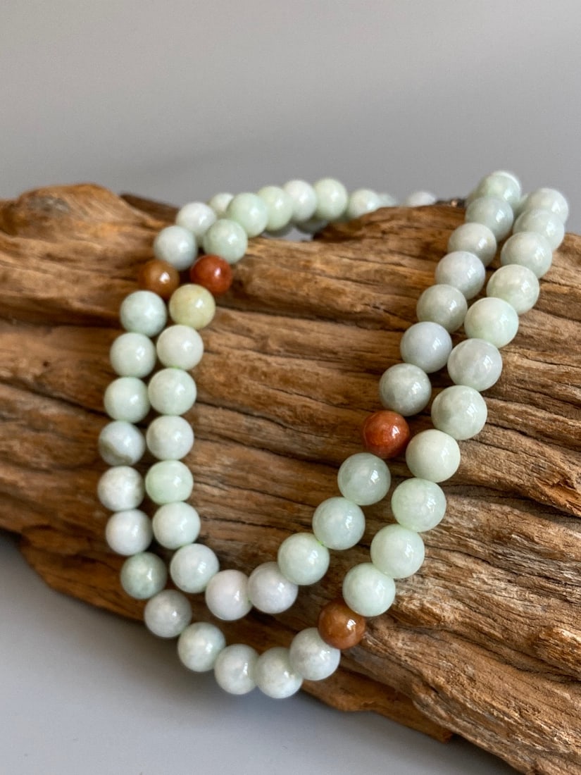 Genuine Jadeite Jade Beads Necklace - 2