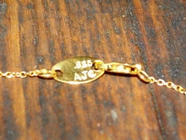 18 kt Gold Vermeil over Sterling Silver Rhino Charm Necklace - 7