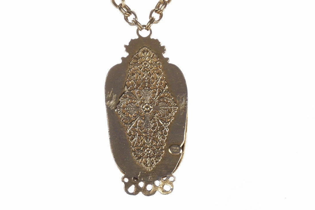 Pauline Rader Etruscan Style Pendant Necklace - 4
