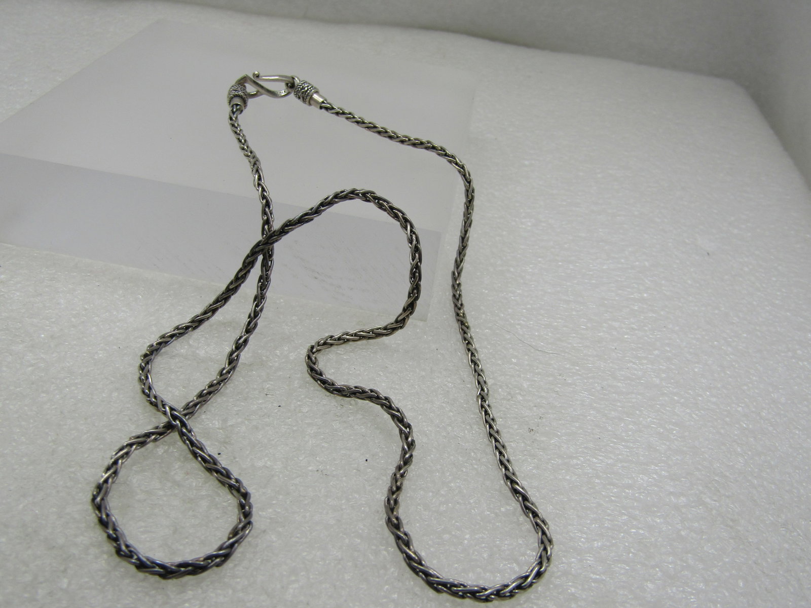 Vintage Sterling Byzantine Chain Necklace, 2.5mm", 24" Long, Signed BA - 5