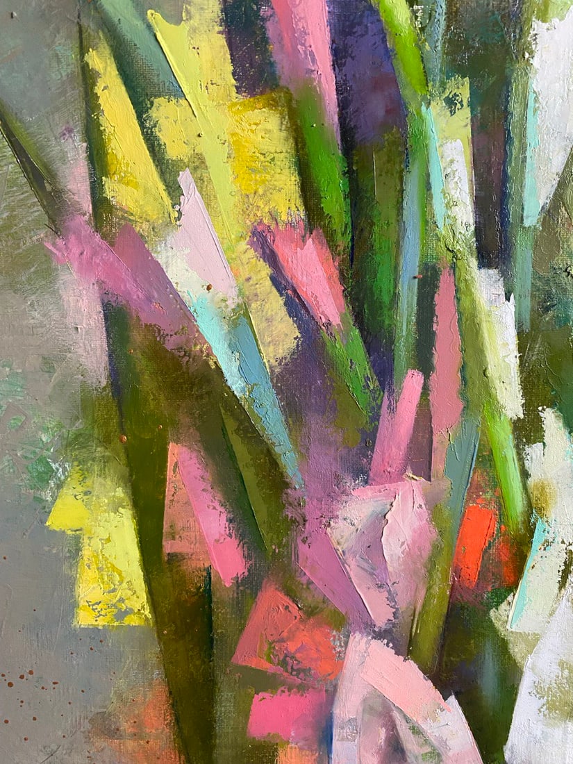 Abstract Oil painting Gladioli Oksana Kyrylenko - 4