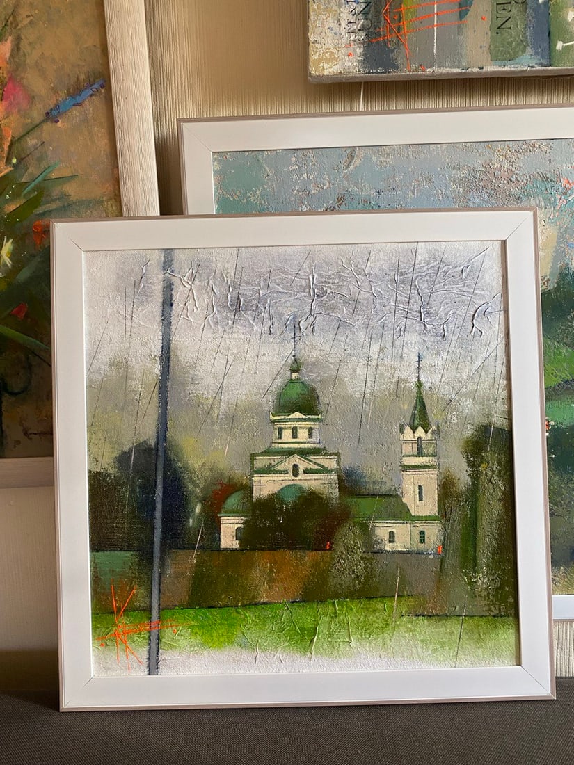 Abstract Oil painting Road to Kyiv Oksana Kyrylenko - 3