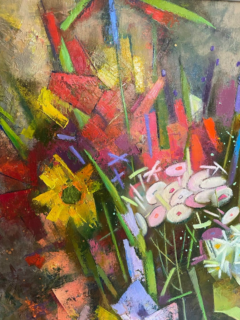 Abstract Oil painting Summertime Oksana Kyrylenko - 5