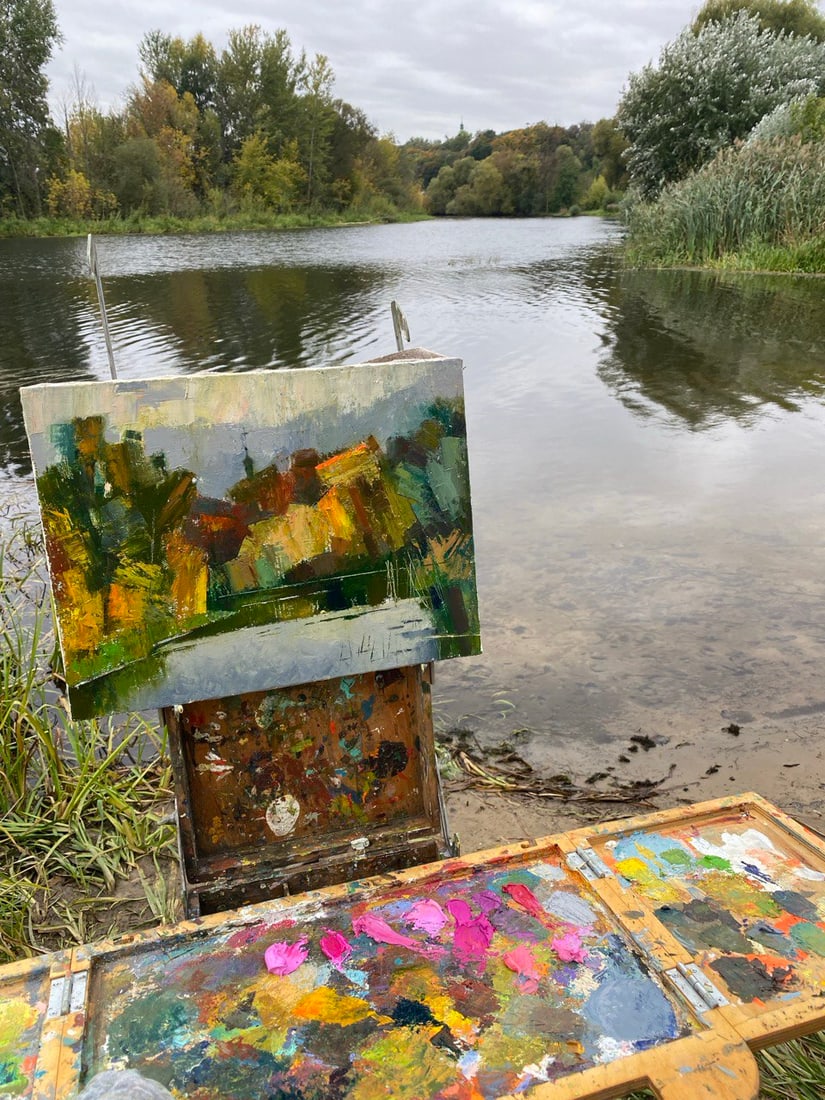 Abstract Oil painting Fall Oksana Kyrylenko - 2